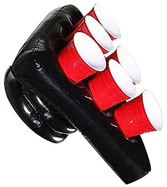YARNOW 1 Pc Juego De Sombrero De Pong Bandeja De Sombrero De Soplado De Aire Bandeja De Sombrero De Juego De Halloween Pelotas De Pingpong Tenis De Mesa Apestar Sombrero De Asta Cerveza