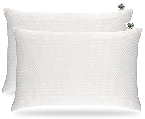Martian Made Funda protectora de almohada, cierre de cremallera, rayón de bambú súper suave de 280 g/m², hipoalergénico y antibacteriano, paquete de 2 unidades tamaño Super King (50 x 90 cm)