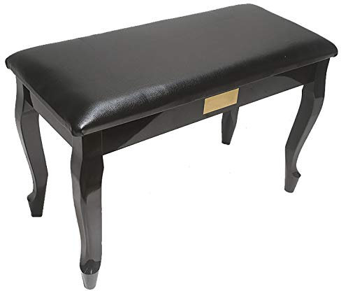 RWRAPS Klavierhocker, Klavierbank, Klavierhocker, Doppel-Duett-Musik-Keyboard-Bank mit Ablagefach, kräftige Hockerbeine, rutschfestes Matten-Design (Typ 2)