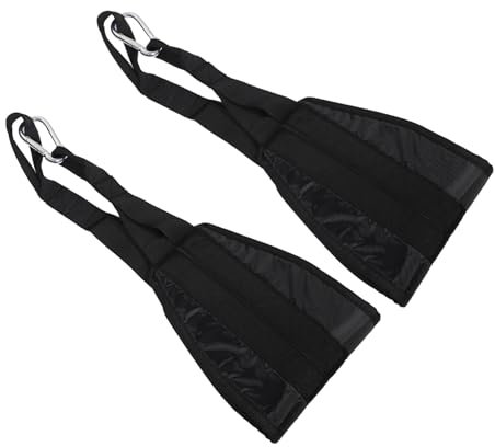 BESPORTBLE 1paar Ab Straps Für Pull-up Bar Professionelle Trainingshilfen Für Bauchmuskeln Hochwertige Gymnastik Und Fitnesszubehör Für Heimtraining Und Tägliche Nutzung Mit Clips