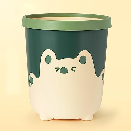 WOOXGEHM Poubelle, Poubelle À Motif D'Ours Mignon, Opposition À la Déformation, Corbeille À Papier de Grande Capacité pour Salle de Bain, Chambre À Coucher, Cuisine, Salon (S Jaune 24 Spaceman)
