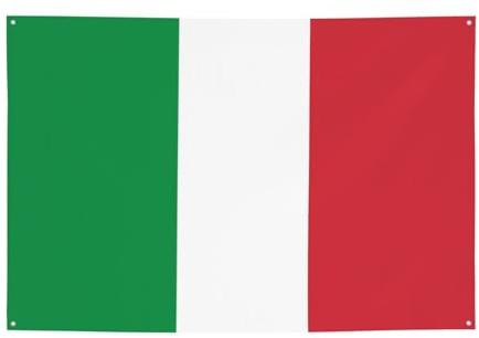 Bandera italiana de 47 x 71 pulgadas, adecuada para Halloween, Navidad, fiestas, reuniones y otras pancartas de vacaciones