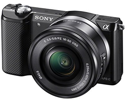 Sony Alpha A5000 Mirrorless Digital Camera with 16-50mm OSS Lens Black (Renewed)