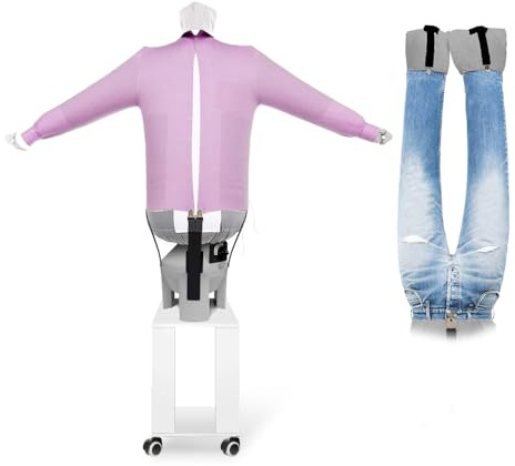 EOLO Stirasciuga SA16 SP INOX V5 Stira Asciuga Automatico Camicie Pantaloni Stiratrice Manichino Asciugatrice Ferro Stiro Facile Verticale Bambola Stiratrice Made in Italy Garanzia 5 Anni A++