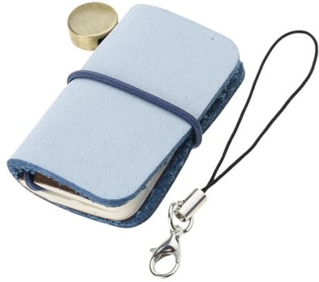 ZYMIADOU Leder-Notizbücher, 3,2 x 4,7 cm, kleines Tagebuch, Schreibblock, 60 Seiten, unliniert, für Business, Profis und Studenten, Klassenzimmer, Schreibtagebuch