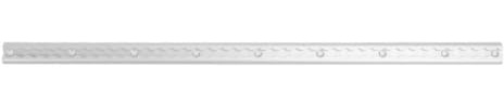 RASMPDVS L Track Rail with Drilled Hole 3.3ft Sturdy Structure Robust Aluminum Airline Rail Compatible with Beds Trailers(Silver)