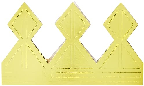 Unique- Corona di Carta di Compleanno | Oro | 1 Pz. Prince Party 8307-Corona Buon, Dorata, Taglia unica, 8307
