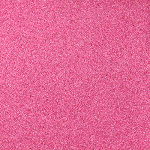 Farbsand, Dekosand farbig ca 0,5 mm. 1 KG in rosa PINK -13