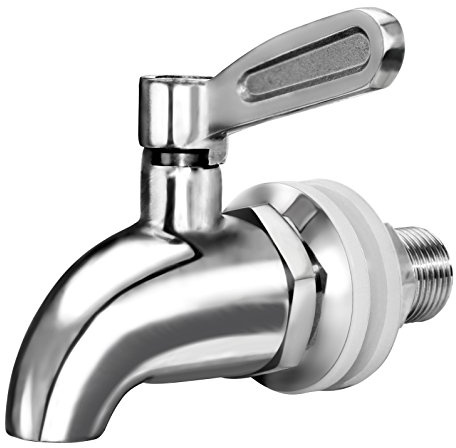DOZYANT Updated More Durable Beverage Dispenser Replacement Spigot,Stainless Steel Polished Finished, Water Dispenser Replacement Faucet, fits Berkey and Other Gravity Filter Systems as Well