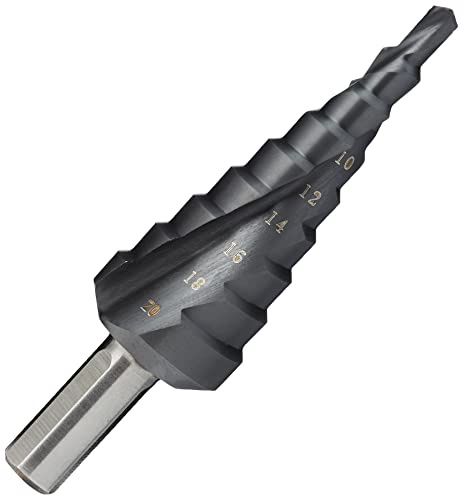 HSS TIALN konischer Stufenbohrer Wendelnuten Ø 4>20Mm