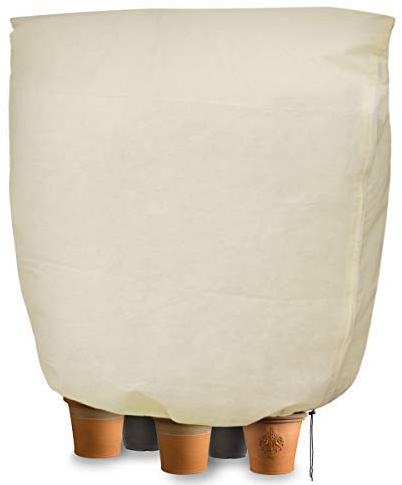 Winter Plant Fleece Frost Protection Plant Protection Cover Plant Warming Jackets,Super Large (240x200cm) -Beige - 1 Pack