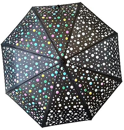 Goods4good Regenschirm, Farbwechsel, für Damen/Herren, klein, für Tasche, faltbar, mit automatischer Öffnung und einem Durchmesser von 98 cm.