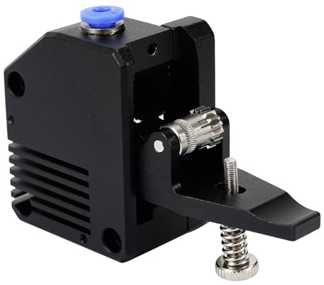 YYLFEN 3D-Drucker-Extruder, Dual-Drive-Extruder, 3D-Drucker, Ganzmetall-Bowden-Extruder, 1,75 mm Filament, kompatibel mit CR10 Ender 3 (Color : Metal Black Right)