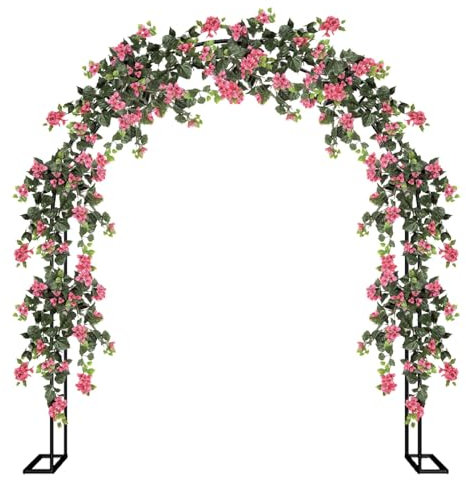 Rovss Arche de Jardin 120cm 140cm 180cm 200cm 240cm 300cm 350cm Large Acier Arceau à Rosiers Robuste Tonnelle de Jardin pour Plantes Grimpantes Mariage Décoration Extérieure