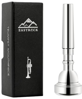 EastRock Mundstück für Trompete, 7C Trompete versilbertes Mundstück Ersatz Bb Trompete Zubehör für Musikinstrumente Trompete Praktisches Mundstück für Anfänger (7C, Silber)