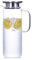 Glass Water Jug with Lid-1.5L, with Stainless Steel Filter lid and Handle, Jug for Both Cold and hot Water, Glass Pitcher for Homemade Iced Tea and Juice