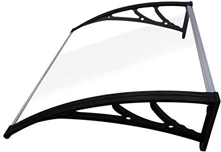 NecvDcvs Canopée Auvent, Cassette Porte auvent abri Porche abri Toit terrasse Refuge Couvercle de Toit de terrasse Arc Arche(100cm*120cm)