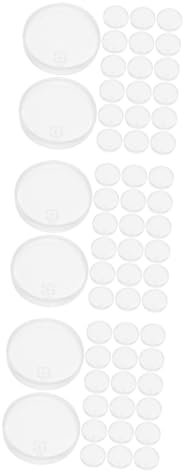 TEHAUX 40pcs DIY Paper Craft Quilling Tool Glue Storage Plate PVA Craft Glue Dispenser Tray Quilling Paper Accessory