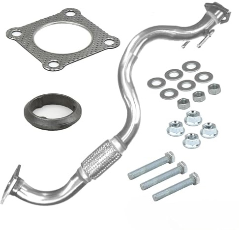 BandelOne enthält Abgasrohr Hosenrohr Flexrohr für Golf 4 Bora Toledo 2 Leon 1.6 16V 77KW