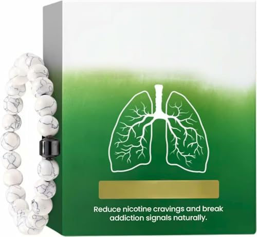 Braccialetto Magnetico Antifumo Czticle, Aiuta Ad Alleviare Ansia, Frustrazione E Irritabilità, Per Uomo E Donna, Regalo Energetico,White