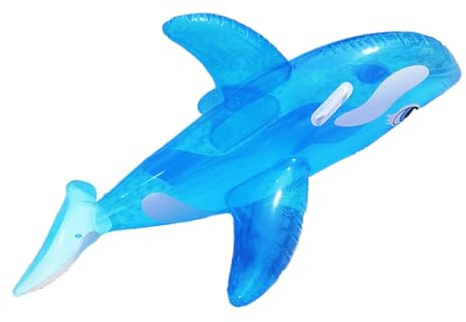 Bnineteenteam Inflatable Pool Floats, PVC Whale Ride-On for Multi-Person Water Fun, 59x34.6 Inch for Adults and Teens At Pool or Beach