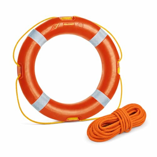 Lifeguard Italia Salvagente Anulare Omologato con Sagola da 25 m | Per stabilimenti balneari, piscine, hotel, resort, barche e imbarcazioni: dotazione professionale per la sicurezza acquatica.