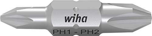 Wiha Bit Set Double Bit Phillips 10-Piece in Box (43861), Gray