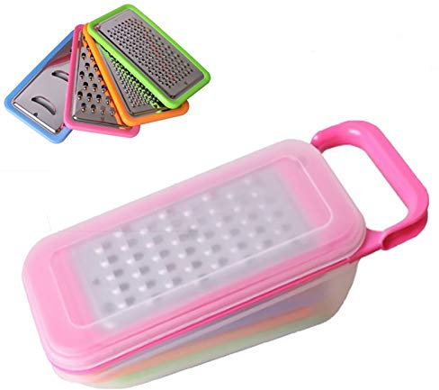 Rallador de mano para cebolla, alimentos, verduras, patatas, tomate, rallador de mano de acero inoxidable 410, 4 piezas