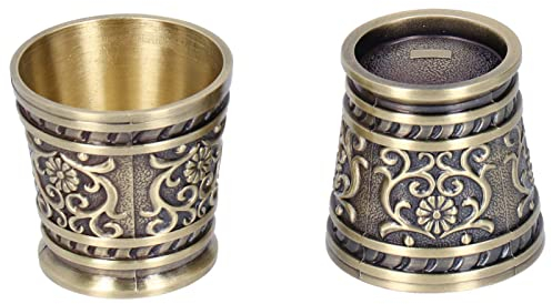 Hapivida Coppa da Vino Vintage Europea Bella Durevole Tazza di Rame per tè e caffè Tazza da Vino Bicchieri da Vino in Acciaio Inossidabile Calice Classico per la Decorazione Domestica