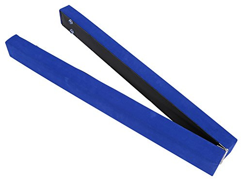 Ejoyous Faltbalance-Ausrüstung, langlebige weiche PU-Lederbalken Faltbalance-Ausrüstung Blau 7FT Gymnastikbalken für professionelles Heimtraining zum Üben