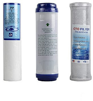 CHM GmbH Cartouche de rechange pour filtre à eau 10' au charbon actif 5 µm