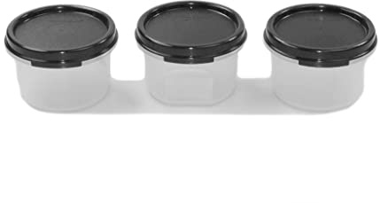 Tupperware Circular 200 ml schwarz (3) Deko Back Zauber Dose für Kaffee Pads