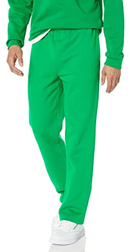 Amazon Essentials Pantaloni Sportivi in Pile con Fondo Aperto (Disponibili in Taglie Extra Forti) Uomo