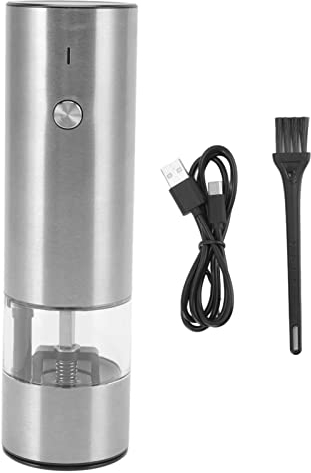Ensemble de moulins à sel et à poivre en bois, moulin à poivre électrique rechargeable pour cuisine