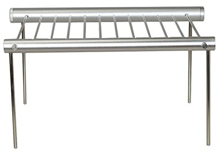 Barbacoa a Gas 3 uds Barbacoa Plegable portátil de Acero Inoxidable para Parques domésticos.