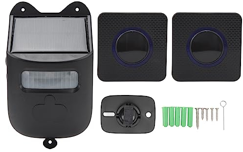 Einfahrtsalarm-Türklingel, Solar-Einfahrtsalarm-Infrarotsensor-Türklingel für das Haussicherheitssystem Im Innenbereich