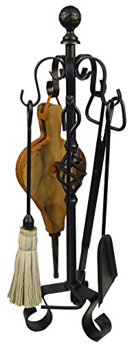 IMEX EL ZORRO, 10087 - JUEGO CHIMENEA 5 PIEZAS 72 CMS. B.FORJA