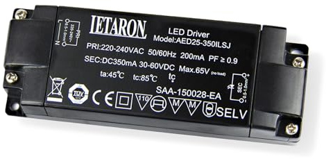 Glamexx24 LED Transformator LED Trafo LED Treiber Netzteil ElektronischerTrafo LED Schalternetzteil Konstandstrom 350-700mA 21-27W Nicht dimmbar
