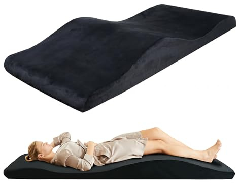 AIROW Wimpern Bettmatratze aus Memory-Schaum, Schaum Wimpern Bett Topper, Ergonomische Gebogene Wimpern Liege Matratze für Spa-Massage und Schönheitssalon