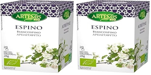Artemisbio Espino Blanco Eco 20 Filtros Filtros Infusiones Artemisbio 200 g (Paquete de 2)