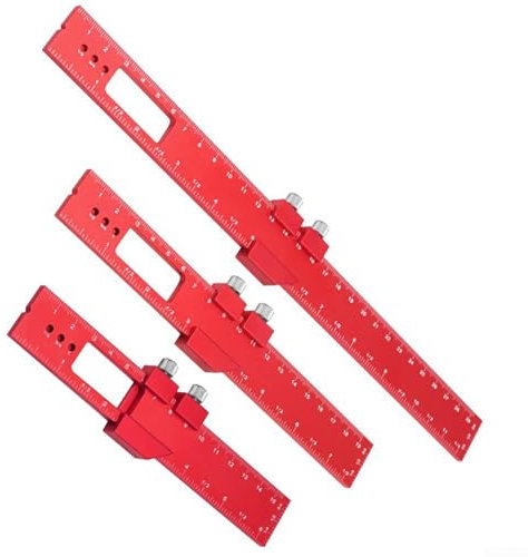Mess- und Markierungswerkzeug-Set, 3 Aluminium-Lineale, perfekt für jedes Holzprojekt