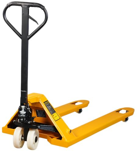 EZMHBRO Leak-Proof Pallet Jack, 5500 lbs Load Capacity, 27x48 in Fork Size, Nylon Wheel, Compatible with Garage, Backroom, Retail Store, Warehouse