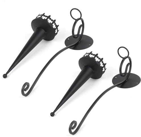 Bougeoir mural pour lampe de poche, chandelier pilier, support de torche décoratif multifonction, 10,5 cm, applique murale, décoration de chambre à coucher, salon