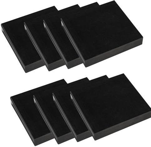 CTRSM Anti vibration pads,Rubber pads， Vibration Pads Hard Bench 8 Pcs Thickness 10-25Mm Industrial Square Suitable for Buildings And Homes(60x60x20mm)