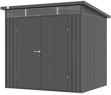 GFP Primeyard Abri de Jardin en métal 210x180x205 cm Armoire de Jardin Anthracite