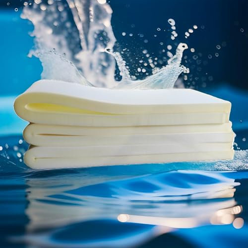 Espuma superabsorbente, esponjas multifuncionales para lavado de coches, limpiador de piscinas, almohadillas reutilizables para orina de jaula de mascotas, cortadas a cualquier tamaño (5 cm de grosor