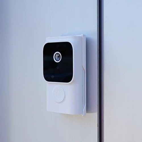 RexTech Tuya WLAN Video-Türklingel, 480P, Nachtsicht, Weiß | 75° Blickwinkel, Zwei-Wege-Audio, Geräuschunterdrückung, Smart-Life-App, IP55, keine Bewegungserkennung