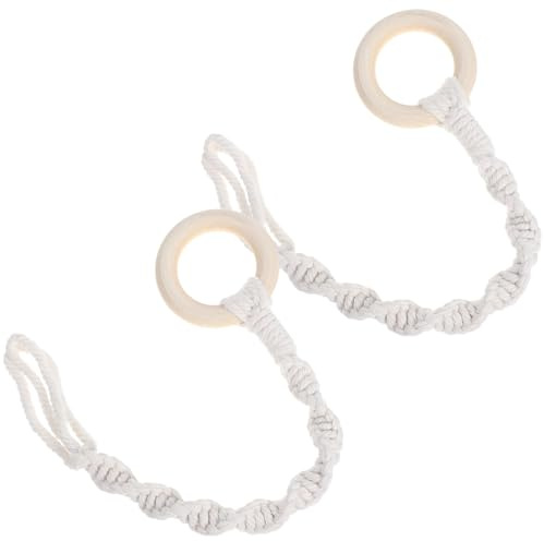 Milisten 2piezas Cuerda para Colgar Plantas Extensor De Cuerda De Algodón Tejida Estilo Bohemio Colgador De Macramé para Macetas Interiores Techos Balcones y Jardines Exteriores