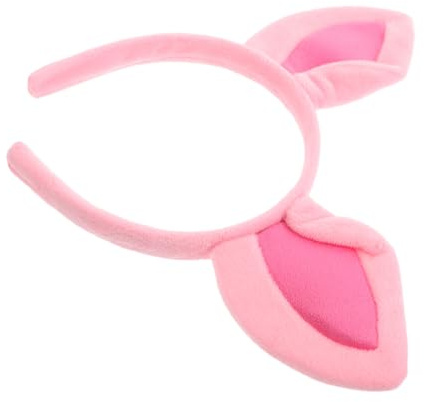 IMIKEYA Niedliches Schweineohr Haarreif Plüsch Stirnband für Erwachsene Weiches Pinkes Tierohren Accessoire für Halloween Geburtstage Cosplay und Mottopartys