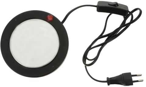 Baluue Piastra Calda Elettrica in Ceramica 4.7x4.7x1 Pollici Scaldacera per Fusione Cera Riscaldamento Stabile per Progetti Fai da Te e Creazione di Candele